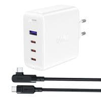 Мережевий зарядний пристрій ACEFAST A37 PD100W GaN (3*CUSB-C+USB-A) charger set White