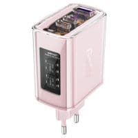 Мережевий зарядний пристрій ACEFAST A45 Sparkling series PD65W GaN (2*USB-C+USB-A) Charger Cherry blossom