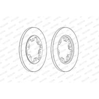 Гальмівний диск FERODO DDF2485C