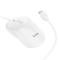 Миша провідна HOCO GM13W, 1000DPI, White, Box