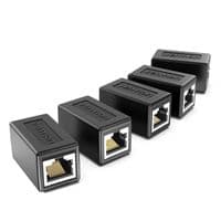 З'єднувач кручений пари Vention Cat.6 FTP Keystone Jack Coupler 5 Pack Black