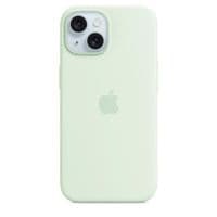 iPhone 15 Silicone Case with MagSafe - Soft Mint,Model A3123