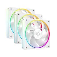Вентилятор 120 мм, ID-Cooling AF-127-ARGB-W TRIO, White, 3 шт, 120x120x27 мм, ARGB підсвітка, 500-2000 об/хв, <29.9dB(A), 78CFM, 4-pin (PWM) / 3-pin (ARGB)