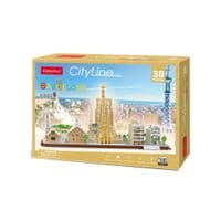 Пазл Cubic Fun Трехмерная головоломка-конструктор City Line Barcelona (MC256h)