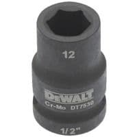 Головка торцевая ударная DeWALT, 1/2", 12 мм.