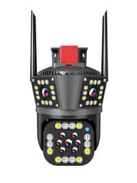 2+2+2Мп Wi-Fi видеокамера с тремя объективами уличная SD / карта YOSO YO-IPC49D6MP50 PTZ 2.8mm V380