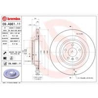 Гальмівний диск Brembo 09.A961.11