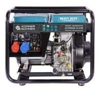 Генератор дизельний Konner&Sohnen  KS 9100HDE-1/3 ATSR (EURO V), 230/400В, 6.5/6.0кВт, 7.5/7.0кВт, 1/3Фази, електростартер, 122кг