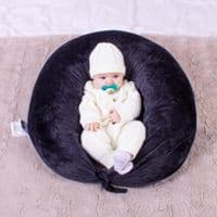 Подушка MirSon для беременных и кормления №8305 Velvet Line 28-0007 Black Велюр 30х170х20 см (2200006200307)