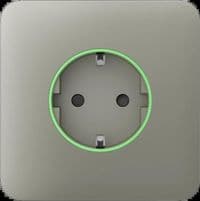 Передняя панель для встроенной розетки Ajax SoloCover for Outlet smart, Jeweler, беспроводной, olive
