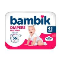 Подгузники Bambik Medium MAXI Размер 4 (7-18 кг) 36 шт (4823071652277)