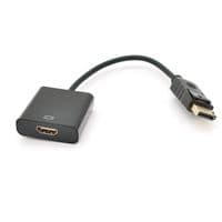 Конвертер Display Port (тато) на HDMI(мама) 30cm, Black, 4K, Пакет