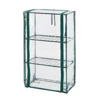 Парник складной Neo Tools 80х46х24, 3 полки, ПВХ пленка, прозрачный