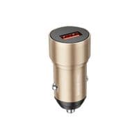 Автомобильное зарядное устройство BOROFONE BZ19A Wisdom single port QC3.0 car charger 18W Gold