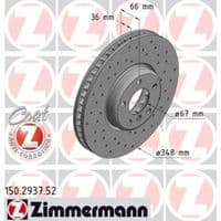 Тормозной диск ZIMMERMANN 150.2937.52