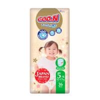 Подгузники GOO.N Premium Soft 12-17 кг Размер 5 XL 36 шт (F1010101-158)