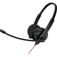 CANYON HS-07, Super light weight conference headset 3.5mm stereo plug,with PVC cable 1.6m, extra USB sound card with PVC cable 1.2m, ABS headset material, size: 16*15.5*6cm. Weight: 100g, Black