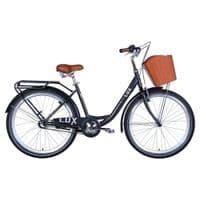 Велосипед Dorozhnik LUX планет. 26" 17" ST 2024 Темно-серый (OPS-D-26-253)