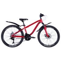 Велосипед Discovery Flint AM DD 24" 13" ST 2024 Красный (OPS-DIS-24-330)