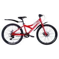 Велосипед Discovery Flint DD 24" 13" ST 2024 Красный (OPS-DIS-24-346)