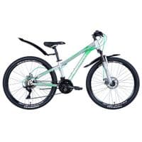 Велосипед Discovery Trek AM DD 26" 18" ST 2024 Сріблястий (OPS-DIS-26-562)