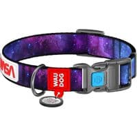 Ошейник для животных WAUDOG Nylon с QR-паспортом "NASA21" пластиковый фастекс XL (4504-0148)