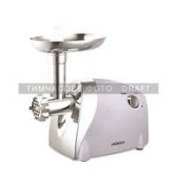 Мясорубка Ardesto, 2000Вт, продук.-1.9кг/мин, 3 решетки + для ковб., кеббе, 3 терки, пластик, бело-серебристый