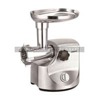 Мясорубка Ardesto, 3000Вт, продук.-2.6кг/мин, 4 решетки + для ковб., кеббе, 3 терки, металл, серебристый