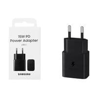 Мережевий зарядний пристрій SAMSUNG 15W Power Adapter (w/o Cable) EP-T1510NBEGEU / Чорна