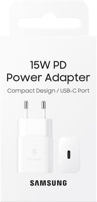 Мережевий зарядний пристрій SAMSUNG 15W Power Adapter (w/o Cable) EP-T1510NWEGEU / Біла