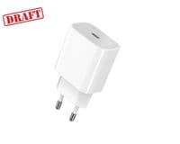 Зарядний пристрій мережевий 2E 25Вт USB-C PD, білий