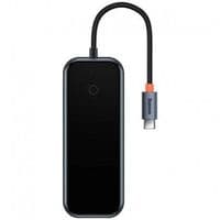 USB-концентратор Baseus AcmeJoy 5-Port Type-C HUB Adapter（Type-C to HDMI*1+USB3.0*2+USB2.0*1+Type-C PD&Data *1）Темно-сірий