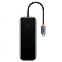 USB-концентратор Baseus AcmeJoy 7-портовий адаптер HUB Type-C（Type-C до HDMI*1+USB3.0*2+USB2.0*1+Type-C PD&Data *1+SD/TF*1）Темно-сірий
