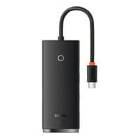 USB-Hub Baseus Lite Series 4-Port Type-C HUB Adapter (Type-C to USB 3.0*4) 25cm Black