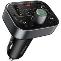 АЗУ с FM-модулятором Baseus S-09 Lite Series Car FM Transmitter Cluster Black
