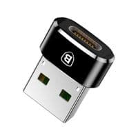 Адаптер Baseus USB Male to Type-C Female Adapter Converter Black