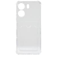 Силіконова накладка для смартфона Xiaomi Redmi 13C/Poco C65, with pocket, Transparent