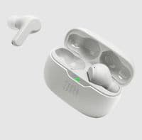 Навушники JBL Wave Beam, White, Bluetooth, мікрофон, чохол з функцією зарядки, технологія "JBL Deep Bass Sound" (JBLWBEAMWHT)