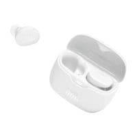 Наушники беспроводные JBL Tune Buds, White, Bluetooth, микрофон, аккумулятор 70 mAh, чехол с функцией зарядки, технология "JBL Pure Bass Sound" (JBLTBUDSWHT)