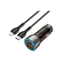 Зарядное устройство для HOCO N28 USB-A/Type-C Brown (6931474782731)
