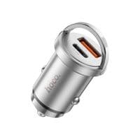 Зарядний пристрій HOCO NZ10 Handy USB-A/Type-C Silver (6942007601825)