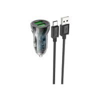 Зарядное устройство для HOCO Z47 set (Type-C) 2xUSB Transparent black (6931474782250)