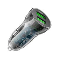 Зарядное устройство для HOCO Z47 Transparent Discovery Edition 2xUSB Black (6931474782212)