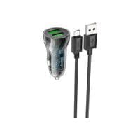 Зарядное устройство для HOCO Z47 Transparent Discovery Edition 2xUSB Black (6931474782236)