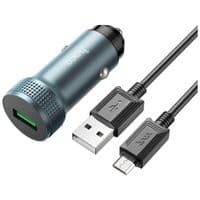 Зарядное устройство для HOCO Z49A Level USB Metal Gray (6931474795717)