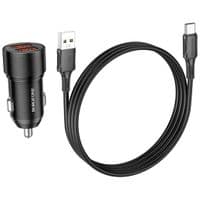 Зарядное устройство для BOROFONE BZ19B Charger Set (Type-C) 2 x USB Black (6941991101533)