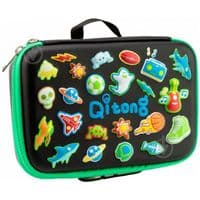 Пенал Cool For School на замку 1 відділення Чорний (QT-5687-Black)