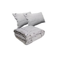 Одеяло Руно Демисезонное силиконовое Grey 200х220 см с двумя подушками 50х70 см (925.52Grey)