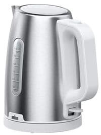 Электрочайник Braun, 1.7л, нержавеющая сталь, серый