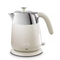 Электрочайник DeLonghi Luminosa, 1.6л, Strix, металл, кремовый
